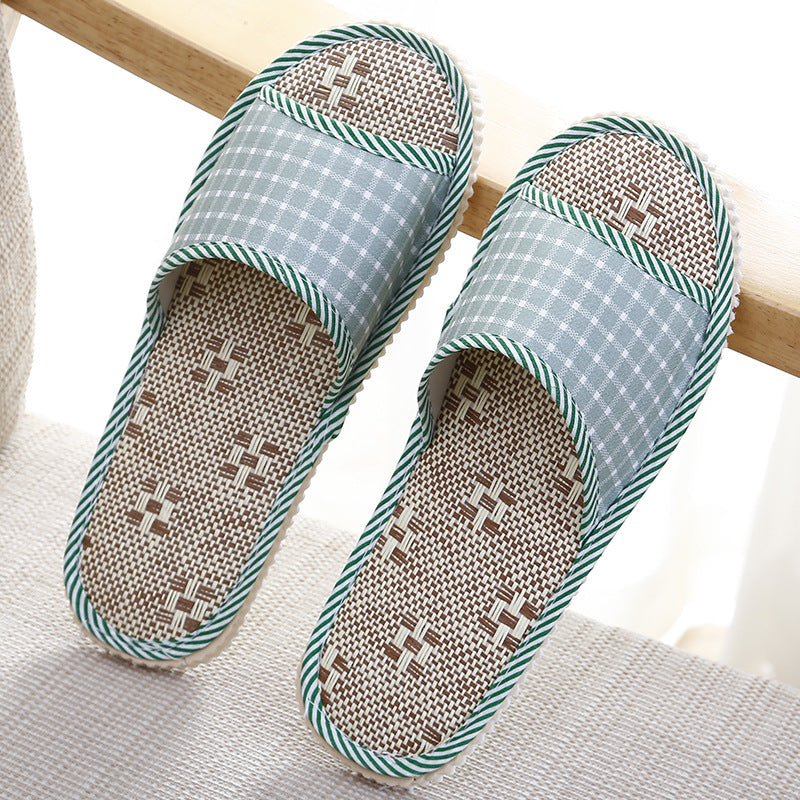 Wholesale Small Floral Linen Slippers